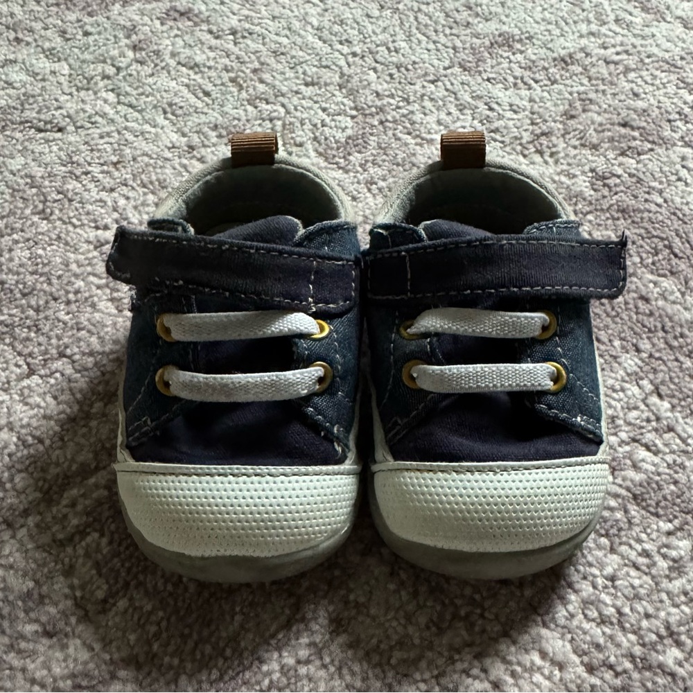 See Kai Run Stevie II First Walker Infant Blue Denim Sneaker